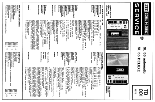 SL55 Automatic 53310303/23; ITT Schaub-Lorenz (ID = 131523) Enrég.-R