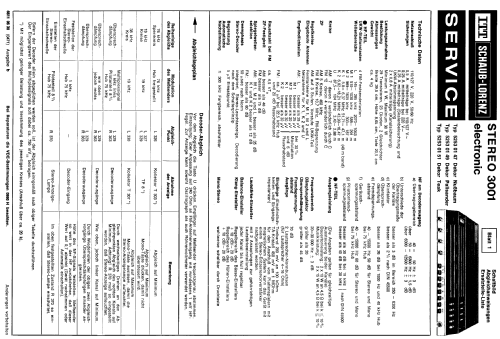 Stereo 3001 electronic; ITT Schaub-Lorenz (ID = 155125) Radio