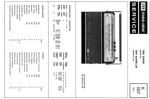 Tiny Super LW 52130731; ITT Schaub-Lorenz (ID = 512817) Radio