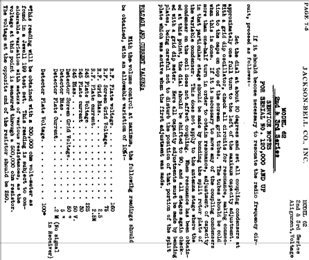 62 ; Jackson-Bell Co. pre (ID = 458208) Radio