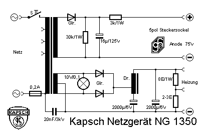 Netzanschlussgerät NG1350; Kapsch & Söhne KS, (ID = 21852) Power-S