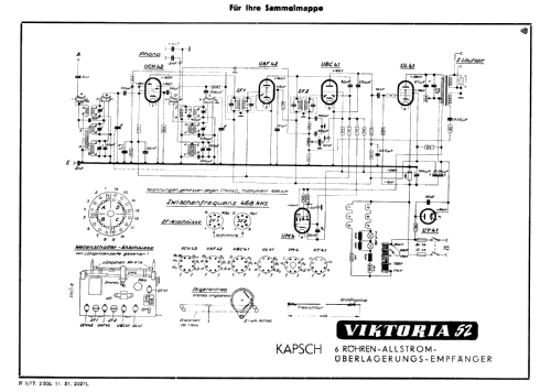 Viktoria 52 Allstrom; Kapsch & Söhne KS, (ID = 111518) Radio