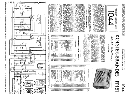 FP151; Kolster Brandes Ltd. (ID = 1016870) Radio