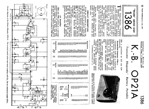 Transistor Rhapsody OP21; Kolster Brandes Ltd. (ID = 2317655) Radio