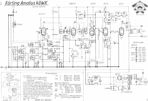 Amatus 40WK; Körting-Radio; (ID = 1006401) Radio