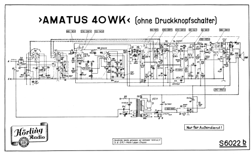 Amatus 40WK; Körting-Radio; (ID = 2104597) Radio