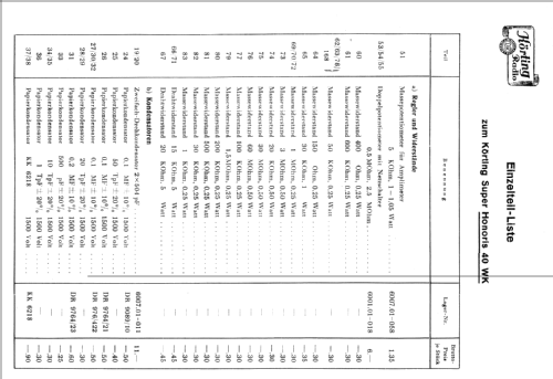 Honoris 40WK; Körting-Radio; (ID = 56075) Radio