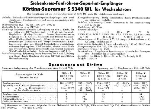 Körting Supramar S5340WL; Körting-Radio; (ID = 14375) Radio