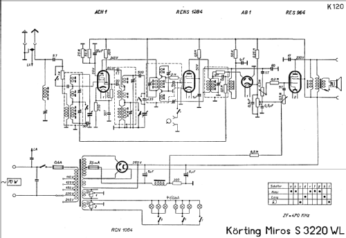 Miros S3220WL; Körting-Radio; (ID = 221622) Radio