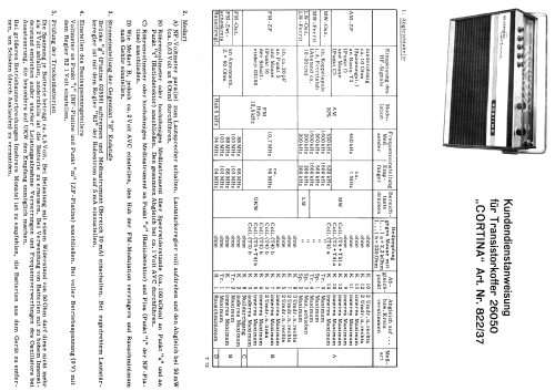 Cortina 26050 Art. Nr. 822/37; Neckermann-Versand (ID = 950788) Radio