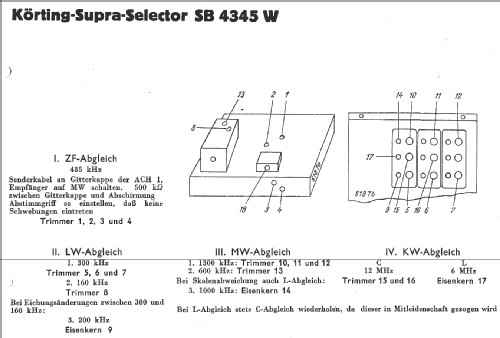 Supra-Selector SB4345W; Körting-Radio; (ID = 14367) Radio
