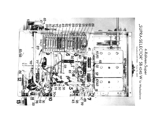 Supra-Selector SB4345W; Körting-Radio; (ID = 37458) Radio