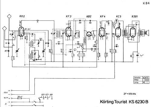 Tourist 38 KS6230B; Körting-Radio; (ID = 215737) Radio