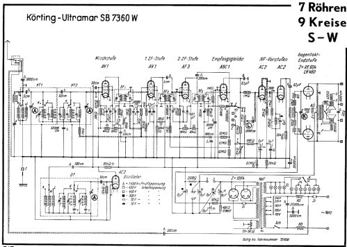 Ultramar SB7360W; Körting-Radio; (ID = 14377) Radio