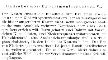 Radio-Experimentierkasten VI ; Kosmos, Franckh´sche (ID = 96874) Kit