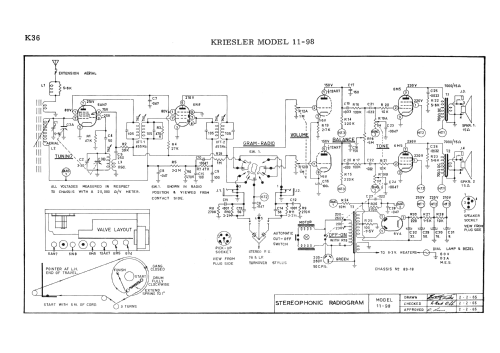 Multisonic Stereo 6 11-98 Ch= 89-18; Kriesler Radio (ID = 2800003) Radio