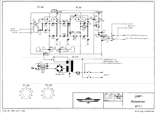 UHF-Konverter DT7/1; Kuba Kuba-Imperial, (ID = 762536) Converter