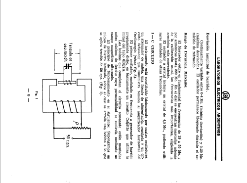 Generador de Barrido y Marcador 1550; LEA - Laboratorios (ID = 1237411) Equipment