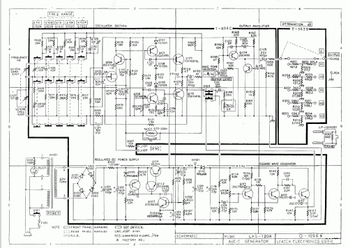 Audio Generator LAG-120A; Leader Electronics (ID = 216508) Equipment