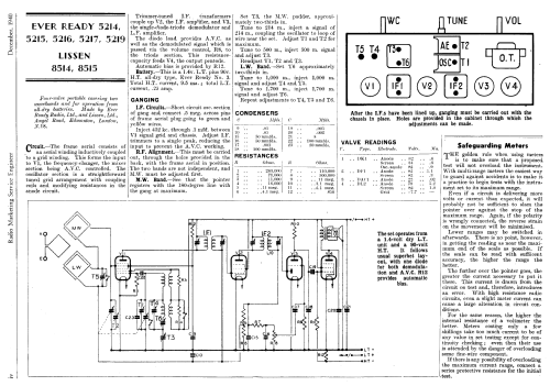 All Dry Battery Portable 8515; Lissen Ltd.; London (ID = 1282099) Radio