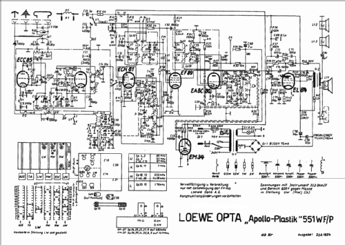 Apollo 551WF; Loewe-Opta; (ID = 22350) Radio