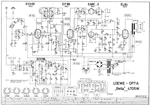 Bella 4705W; Loewe-Opta; (ID = 33020) Radio