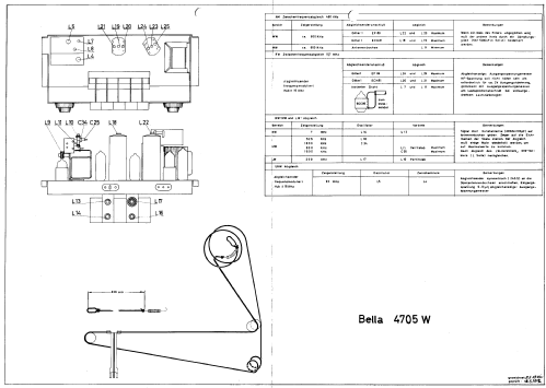 Bella 4705W; Loewe-Opta; (ID = 33021) Radio