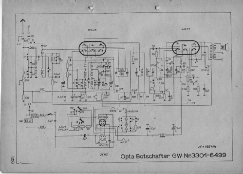 Botschafter GW; Loewe-Opta; (ID = 2273229) Radio