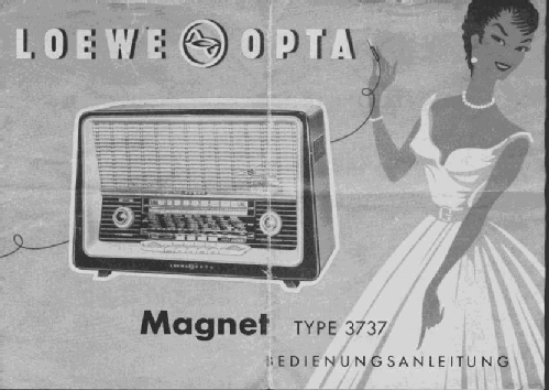 Magnet 3737W; Loewe-Opta; (ID = 1458695) Radio
