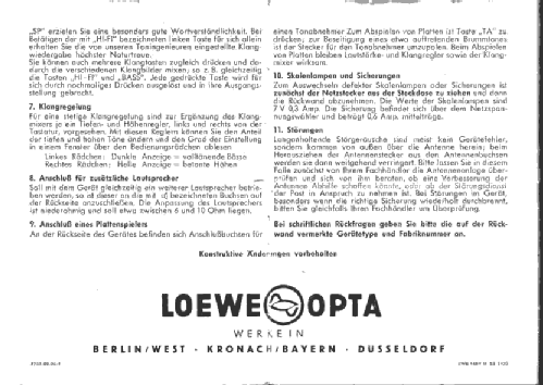 Magnet 3737W; Loewe-Opta; (ID = 1458698) Radio