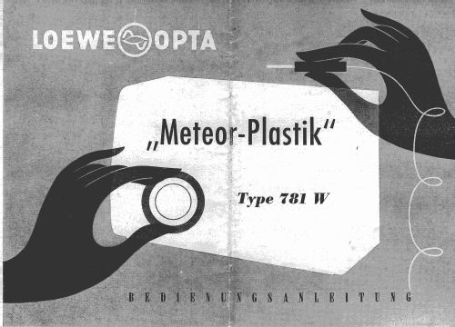 Meteor Plastik 781W; Loewe-Opta; (ID = 1299941) Radio