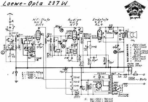 Opta 237W; Loewe-Opta; (ID = 1077766) Radio