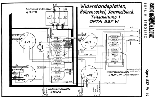 Opta 'Schlittschuh' 537W; Loewe-Opta; (ID = 2338064) Radio