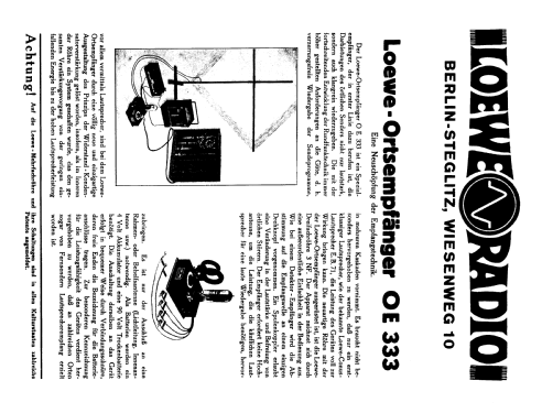 Ortsempfänger OE333; Loewe-Opta; (ID = 162583) Radio