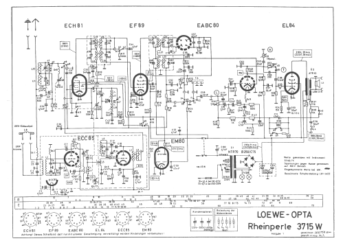 Rheinperle 3715W; Loewe-Opta; (ID = 122246) Radio