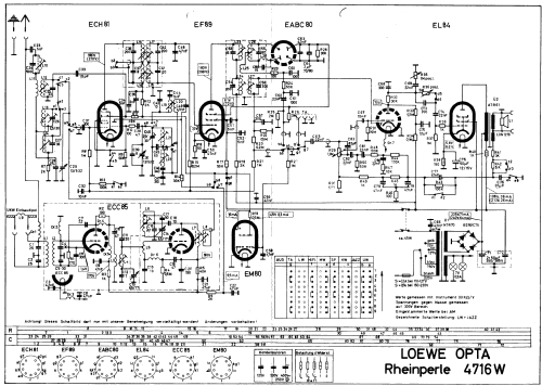 Rheinperle 4716W; Loewe-Opta; (ID = 33028) Radio