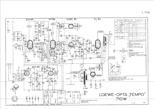 Tempo 710W; Loewe-Opta; (ID = 82977) Radio