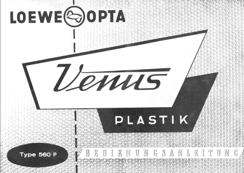 Venus Plastik 560W ; Loewe-Opta; (ID = 774990) Radio