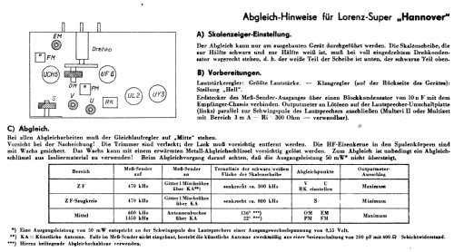 Hannover ; Lorenz; Berlin, (ID = 15383) Radio