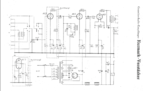 Kurmark-Verstärker ; Lorenz; Berlin, (ID = 4543) Ampl/Mixer