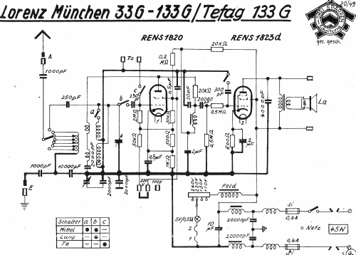 München 33G; Lorenz; Berlin, (ID = 1094654) Radio