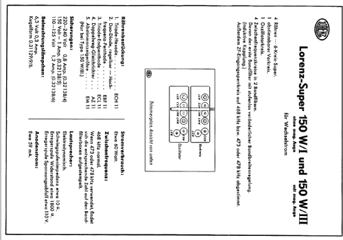 Super 150W/II; Lorenz; Berlin, (ID = 68930) Radio