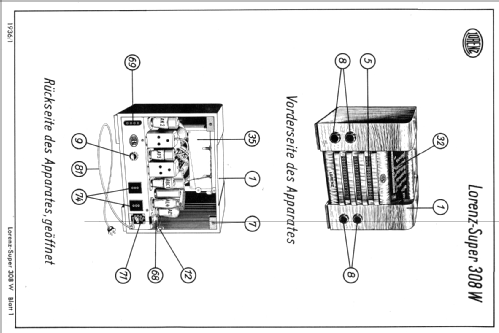 Super 308W; Lorenz; Berlin, (ID = 106389) Radio