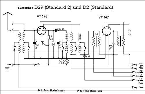 Standard D2; Lumophon, Bruckner & (ID = 320968) Radio