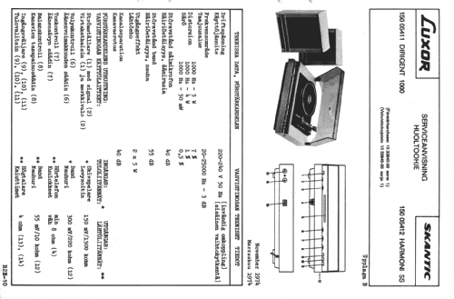 Dirigent 1000 150 05411; Luxor Radio AB; (ID = 1796145) Radio