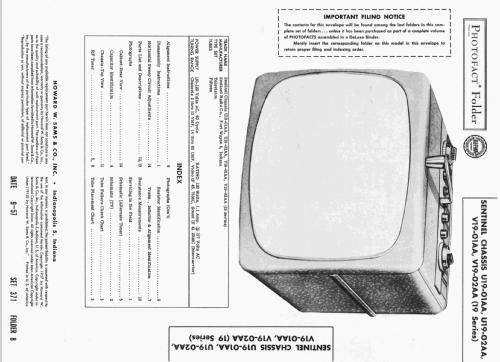 Ch= V19-01AA 19 Series; Magnavox Co., (ID = 2439454) Television