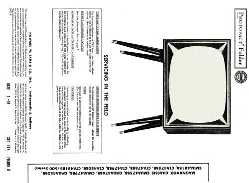 Ch= CMUA480BB 600 series; Magnavox Co., (ID = 1773358) Television
