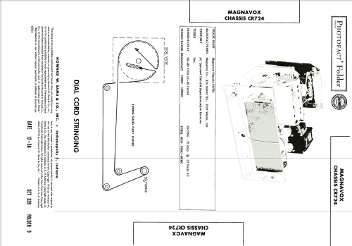 Ch= CR724; Magnavox Co., (ID = 2016239) Radio