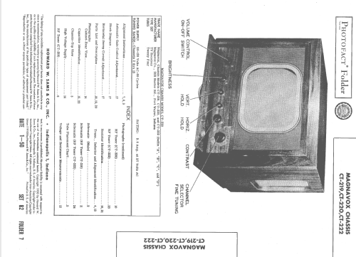 CT-219 D; Magnavox Co., (ID = 1551788) Television