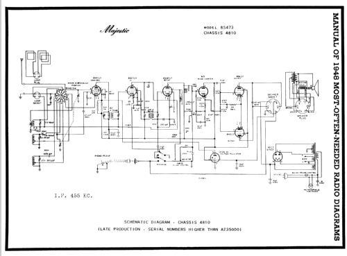 8S473 Ch= 4810; Majestic Radio & (ID = 89677) Radio